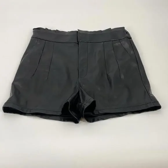 Tart Collections Black Leather Shorts - Chic & Stylish Design - Picture 1 of 3